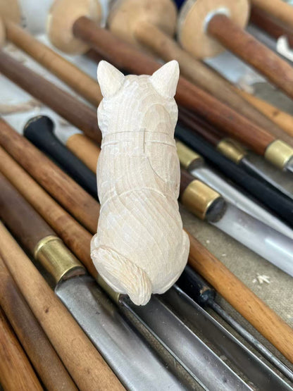 Commissioned pet wood carving (production time approximately 20 days)