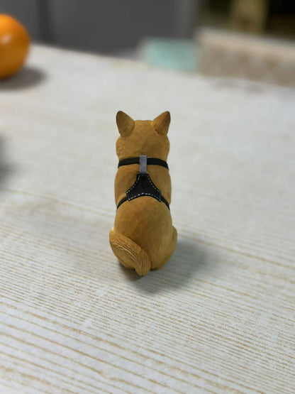 Commissioned pet wood carving (production time approximately 20 days)