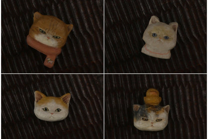 Commission pet wood carving portrait pendant/brooch/fridge magnet (production time approximately 20 days)