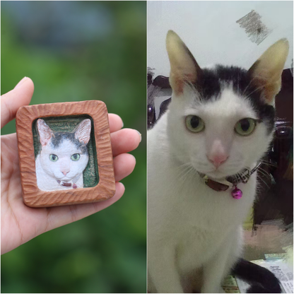 Commissioned pet wood carving refrigerator magnets (production cycle approximately 20 days)