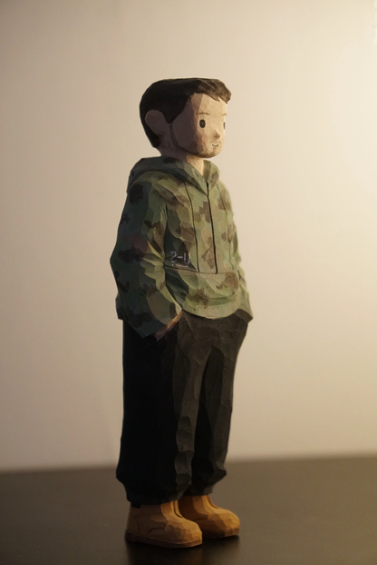 Commissioned figure wood carving (production period approximately 20 days)