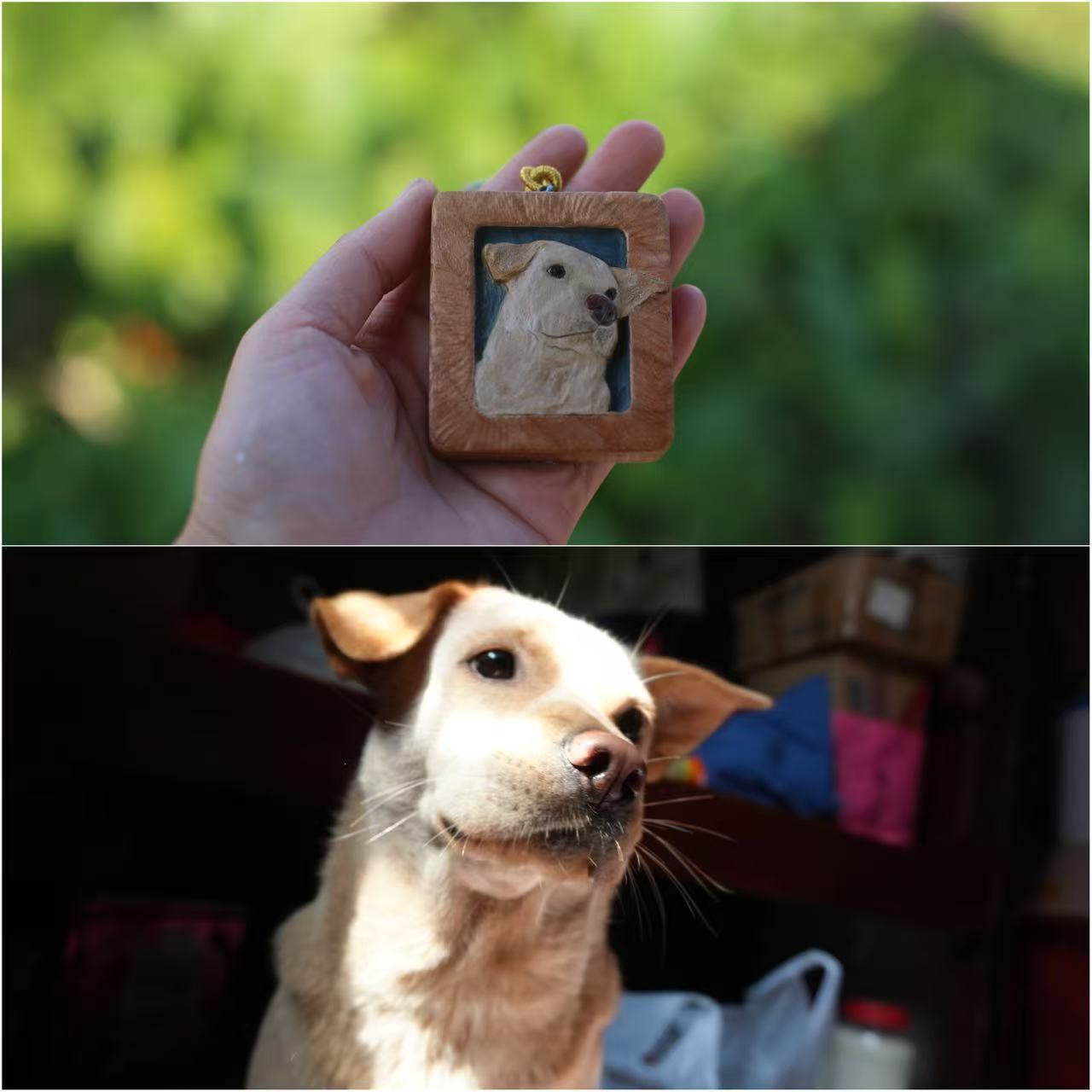 Commissioned pet wood carving refrigerator magnets (production cycle approximately 20 days)
